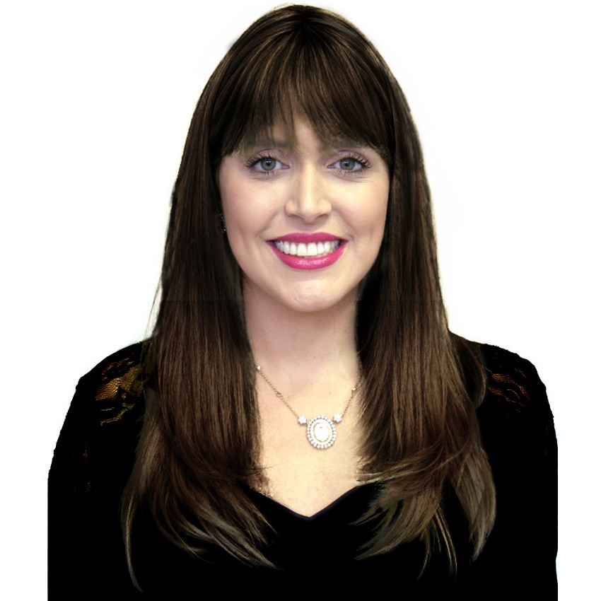 Franja longa castanho escuro